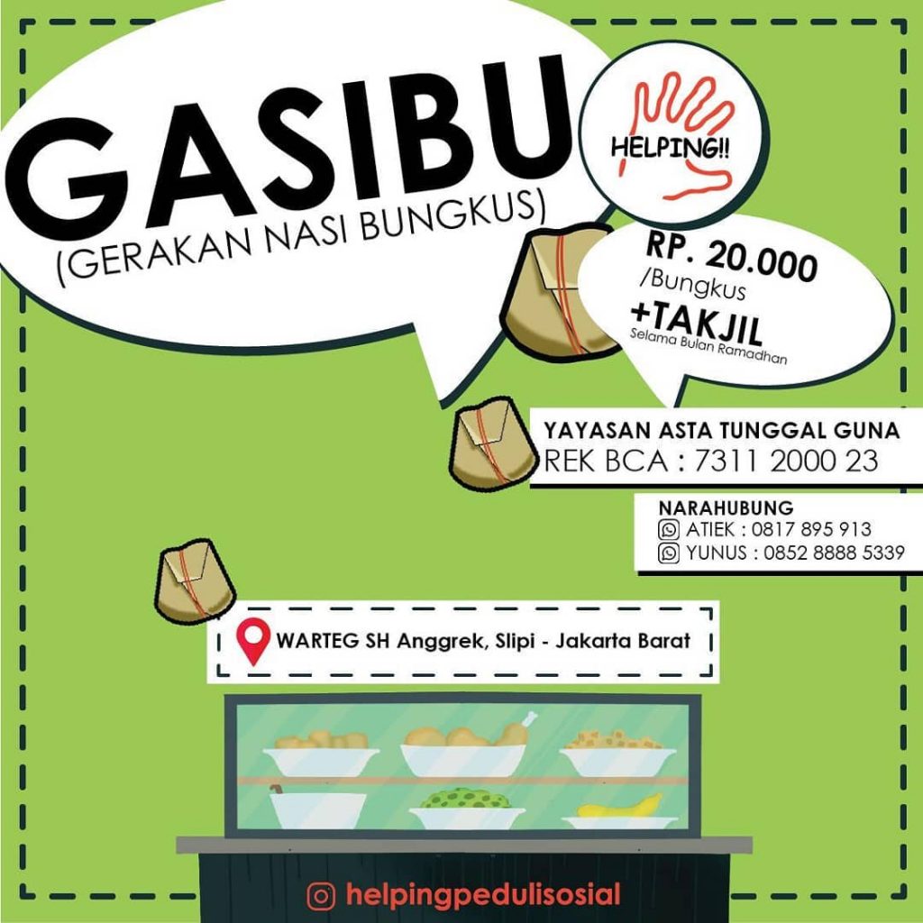 Baksos Ramadhan 2020 melalui Gerakan Nasi Bungkus (Gasibu)