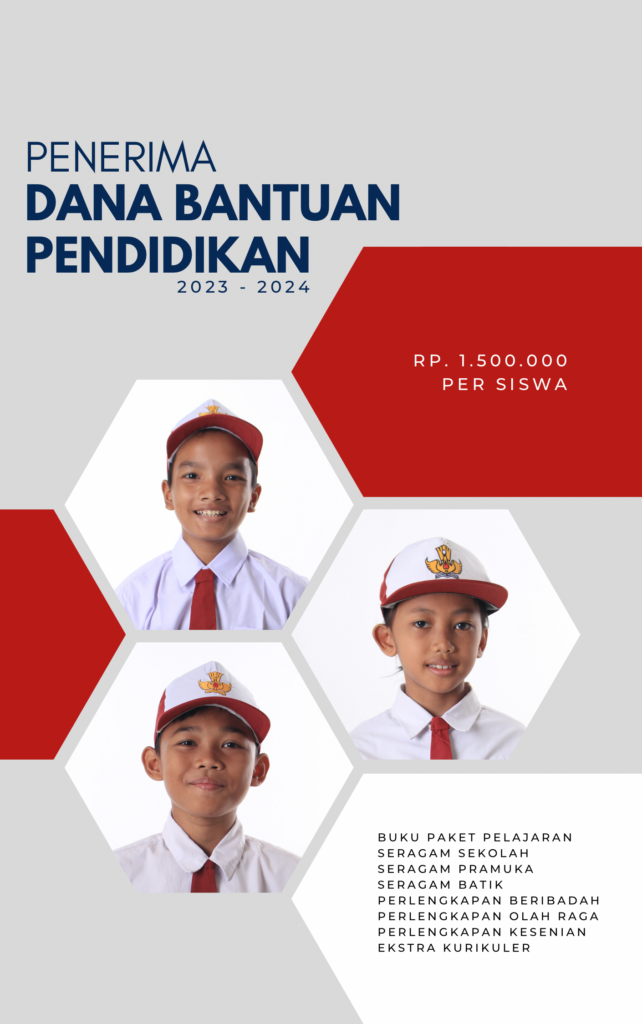 Bantuan Dana Pendidikan HELPING PEDULI SOSIAL Tahun Ajaran 2023/2024